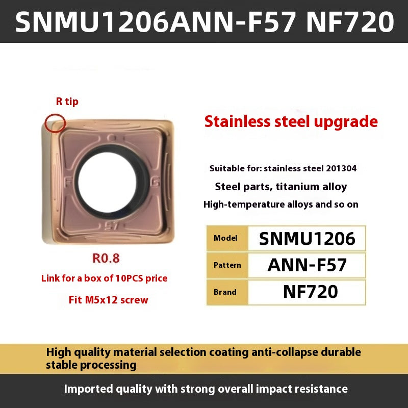 1114-88 Degree MFB288 Fast Feed Double Sided Milling Cutter Block Heavy Duty Face Milling Cutter Block MFSN Flying Cutter Block SNMU1206 Shandong Denso Pricision Tools Co.,Ltd.